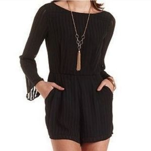 Sheer Long Sleeve Romper